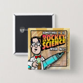 ロケット科学 缶バッジ (正面&裏面)