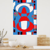 ロケット積み ポスター (キッチン)