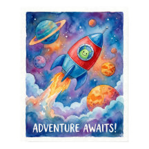 ロケット船とエイリアンの冒険が宇宙で待っています