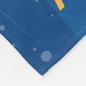 ロケット船と星 フリースブランケット (角)