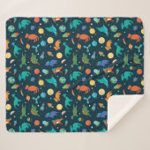 ロケット船の宇宙惑星の恐竜 シェルパブランケット (正面(横))