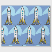 ロケット船の打ち上げ準備 ラッピングペーパー (フラット)