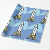 ロケット船の打ち上げ準備 ラッピングペーパー (アンロールド)