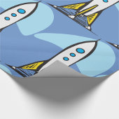 ロケット船の打ち上げ準備 ラッピングペーパー