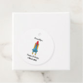 ロケット船の漫画イラストレーション フェイバータグ (インサイチュ)