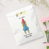 ロケット船の漫画イラストレーション フェイバーバッグ (封をした状態)