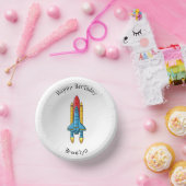 ロケット船の漫画イラストレーション ペーパーボウル (パーティー)