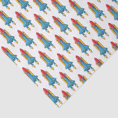 ロケット船の漫画イラストレーション 薄葉紙 (詳細)