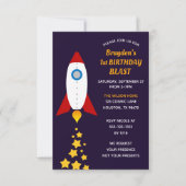 ロケット船の誕生日大爆発パーティー 招待状 (正面)