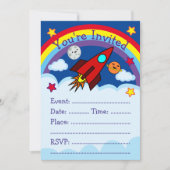 ロケット船パーティーの招待状 招待状 (正面)