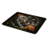 ロケット船フランスのブルドッグ飛行士 カッティングボード (角)