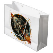 ロケット船フランスのブルドッグ飛行士 ラージペーパーバッグ (正面アングル)