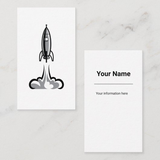 ロケット船名刺 名刺 (正面/裏面)
