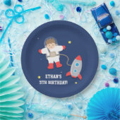 ロケット船宇宙飛行士誕生会 ペーパープレート (パーティー)