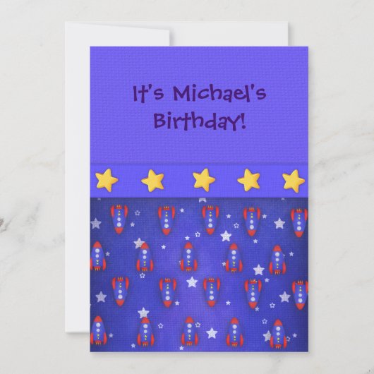 ロケット船招待状 招待状 (正面)