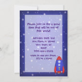 ロケット船招待状 招待状 (裏面)