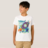 ロケット船第3回誕生日Tシャツとギフト Tシャツ (正面フル)