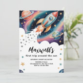 ロケット船誕生日 招待状 (スタンド正面)