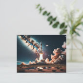 ロケット船離陸 ポストカード (スタンド正面)