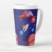 ロケット船 カフェラテマグ (右アングル)