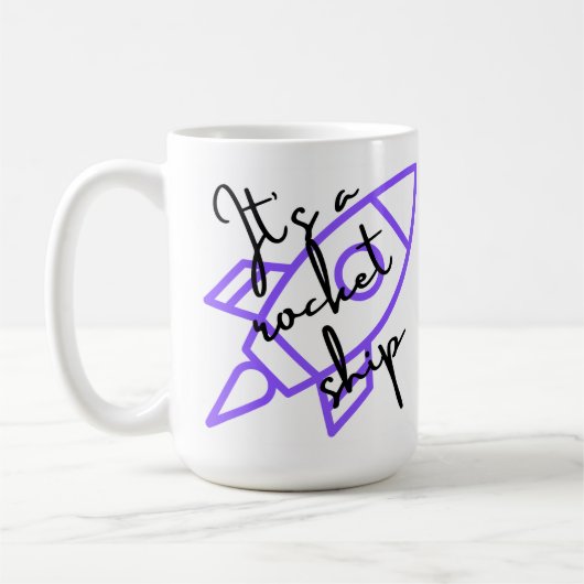 ロケット船 コーヒーマグカップ (左)