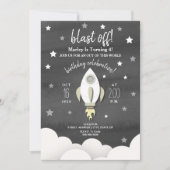 ロケット船+スターズニュートラル誕生日パーティー 招待状 (正面)