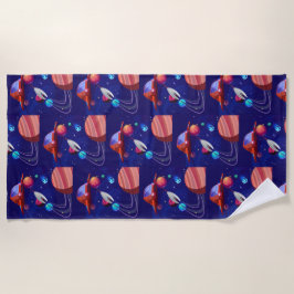ロケット船 ビーチタオル