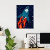 ロケット船 ポスター (ホームオフィス)