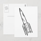 ロケット船 ポストカード (正面/裏面)