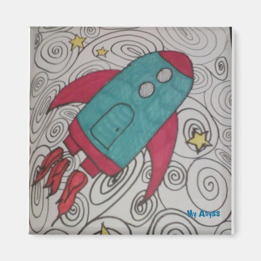 ロケット船 マグネット (正面)