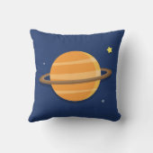 ロケット船、宇宙、ルー子供へム クッション (裏面)