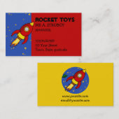 ロケット赤黄色の名刺 名刺 (正面/裏面)