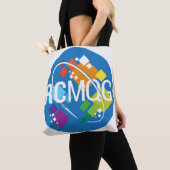 ロケット都市モダンなキルトギルドのロゴのトートバック トートバッグ (クローズアップ)