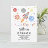 ロケット銀河系テーマ 子供へ 招待状 (スタンド正面)