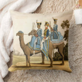 ロケット隊およびヒトコブラクダ隊、ベンガルの軍隊1817年 クッション (ブランケット)