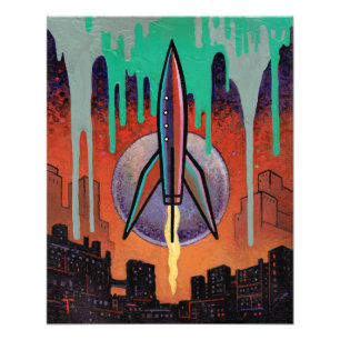ロケット100ポスター フォトプリント
