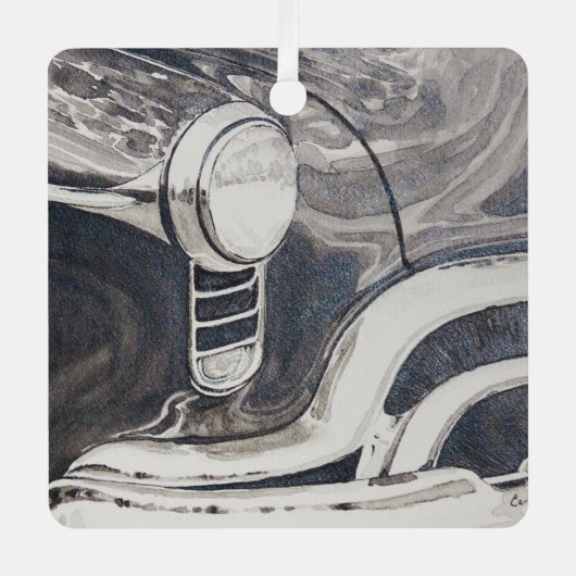 ロケット88オルズモバイルオーナメント メタルオーナメント (正面)