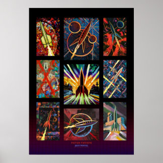 ロケット9個のポスター ポスター