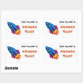 ロケット「これは…」 矩形シール 長方形シール (シート)