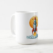 ロケット コーヒーマグカップ (正面左)