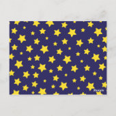 ロケット&スターパーソナライズされたズバレンタインデー ポストカード (裏面)