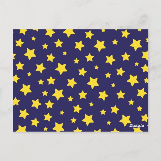 ロケット&スターパーソナライズされたズバレンタインデー ポストカード (裏面)