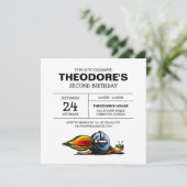 ロケット スナイルの誕生日招待状 招待状 (スタンド正面)