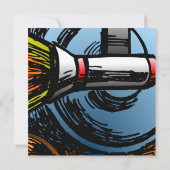 ロケット スナイルの誕生日招待状 招待状 (裏面)