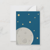 ロケット スペース クリスマスクラス バレンタイン ノートカード (裏面)