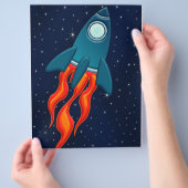 ロケット チラシ (手)