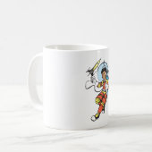 ロケット・ブラスターを持つ宇宙飛行士の女の子 コーヒーマグカップ (正面左)