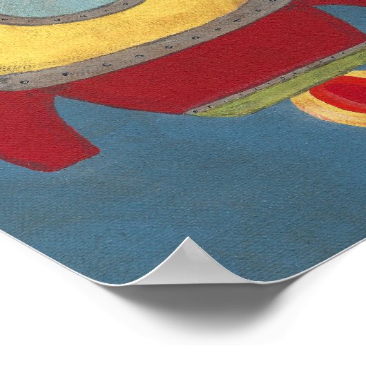 ロケット – プリント (角)