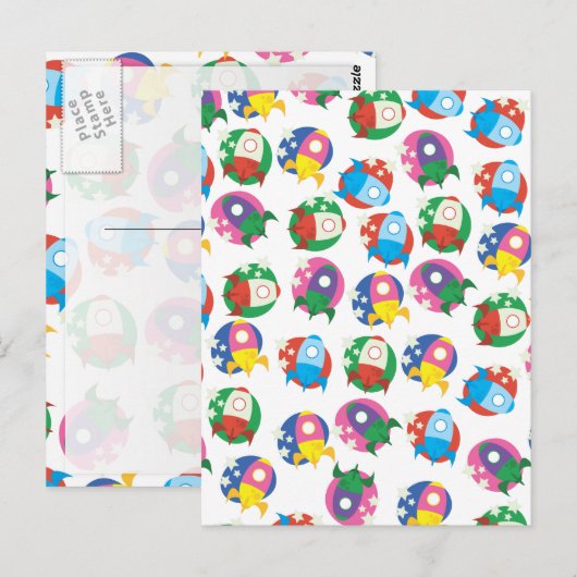 ロケット ポストカード (正面/裏面)