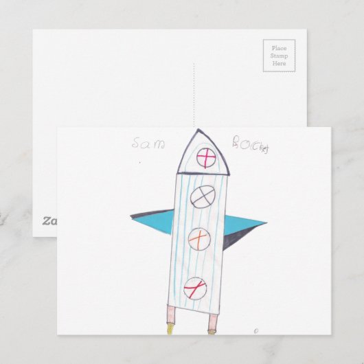 ロケット ポストカード (正面/裏面)
